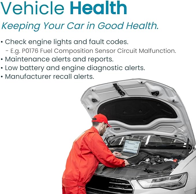 Vyncs - GPS Tracker for Vehicles, [No Monthly Fee], 4G LTE, Vehicle Location, Trip History, Driving Alerts, GeoFence, Fuel Economy, OBD Fault Codes, USA-Developed, Family or Fleets