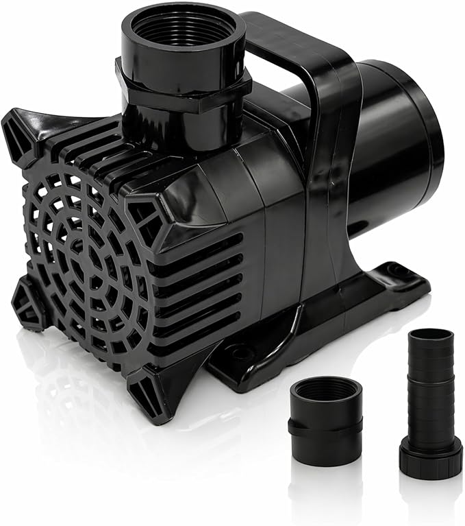 Aqua Pulse Submersible Pond Pump, 550 GPH, 33 ft Cord | 11 ft max head, 54W energy efficient, Ultra quiet, For koi ponds, Waterfalls, Fountains
