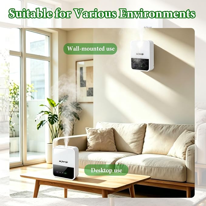 Smart Waterless Essential Oil Diffuser- HVAC System,2200 Sq.Ft Whole House & Aromatherapy Diffuser,App Control,400mL Hotel Collection Diffuser,Customisable Operating Modes for Office Home Large Room