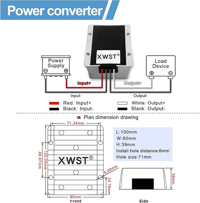 DC DC Stabilizer 9V-36V to 13.8V 15A 207W Boost Buck Converter Waterproof Automatic Voltage Regulator Auto Step Up Down 13.8V Volt Transformer Module