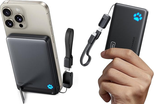 INIU for MagSafe Portable Charger, Qi2 Certified Slimmest 45W 10000mAh & Ultra Slim 10000mAh 45W PD Power Bank Combo