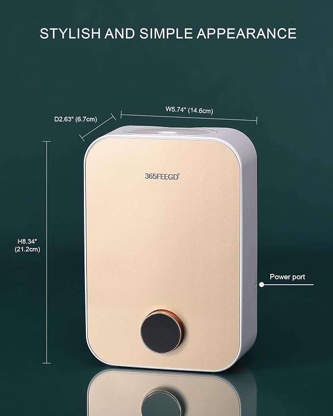 Home Diffuser|150ml Large Capacity Essential Oil Diffuser|Smart Bluetooth Controlled Pure Essential Oil Diffuser|24/7 Customizable Settings (White Gold)