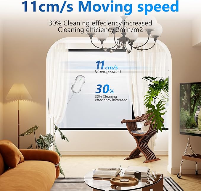 Tosima W5 Window Cleaning Robot, 6400Pa Max Adaptive Suction, Auto-Spray Smart Window Cleaner with Triple Safety System, Intelligent Navigation, Remote Control, for All Smooth Surfaces, White