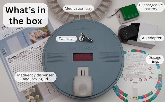 Cellular Monitored Pill Dispenser (MR-357FL) — Automatic 28-Day Medication Organizer, Sound & Flashing Light Caregiver Alerts, No Wi-Fi or Landline Needed, Made in USA