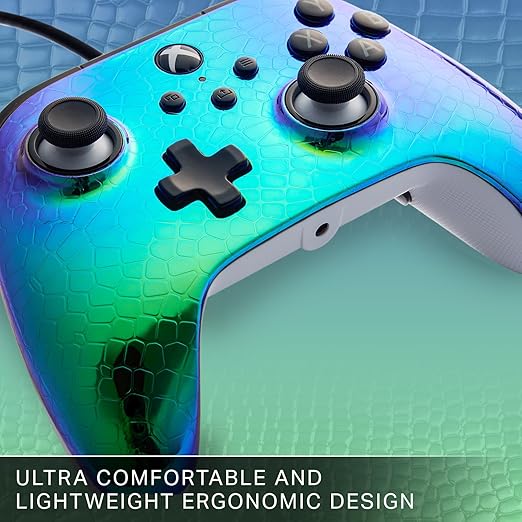 PowerA Advantage Wired Controller for Xbox Series X|S - Raptor Chrome, gamepad, wired video game controller, gaming controller, USB-C, Works with Xbox One, Officially Licensed