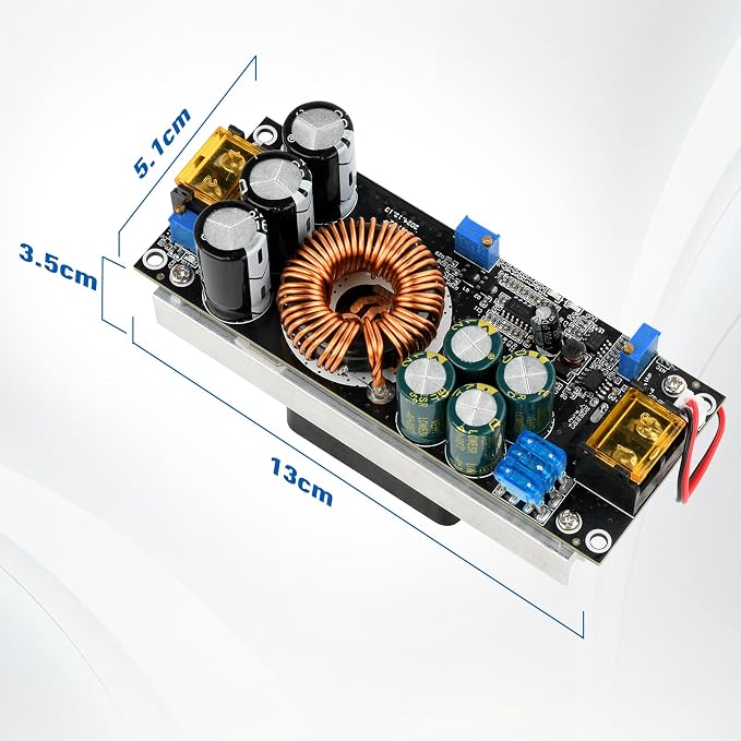 1200W Voltage Converter,Aideepen 20A Boost Converter Voltage Regulator DC-DC Boost Converter Car Step-up Power Supply Module Adjustable Voltage Converter 14V-85V to 14-120V