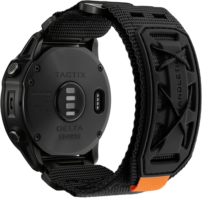 Bandletic Compatible with Garmin Fenix 7X 6X Pro Watch Band - 26mm Quick Fit Nylon Strap Replacement for Fenix 8 51mm/5X Plus/3 HR/Instinct 2X Solar 3 50mm/Enduro/Tactix/Epix Pro2/Quatix 8 51mm/D2