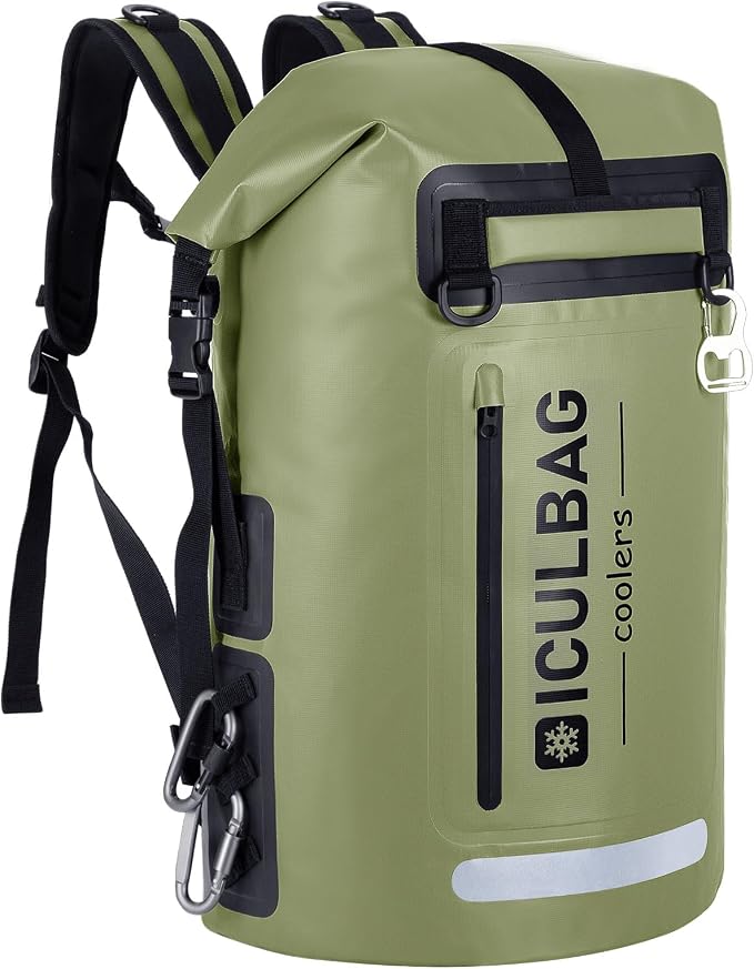 48cans Large Cooler Backpack Insulated Waterproof for Men Women Insulated Backpack Cooler Leak Proof Waterproof for 12 Hours Cooling for Camping Picnic Hiking Beach Travel Kayaking