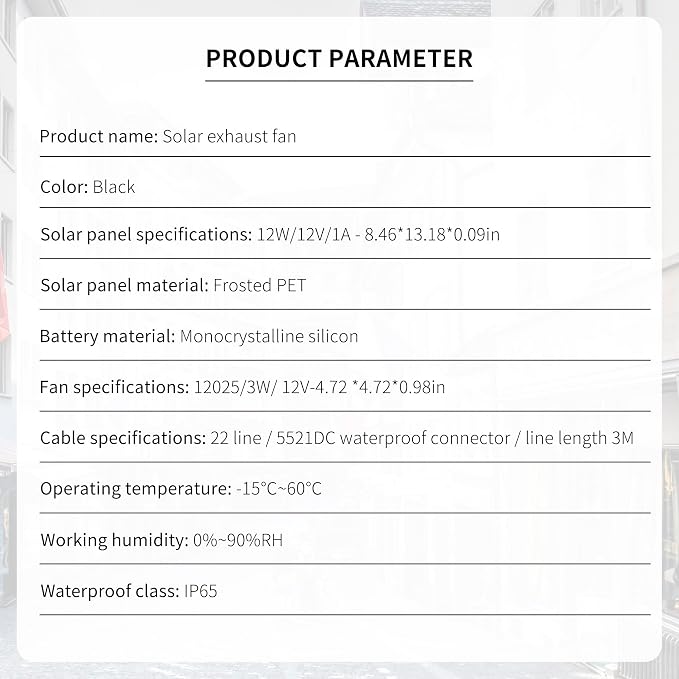 Solar Powered Fan, 15W Waterproof Solar Panel Exhaust Intake Monocrystalline Fan with 9.8Ft On/Off Cable for Outside/Inside Shed, Chicken Coop, Coop&Warehouse&Greenhouse, Doghouses Cooling Ventilation