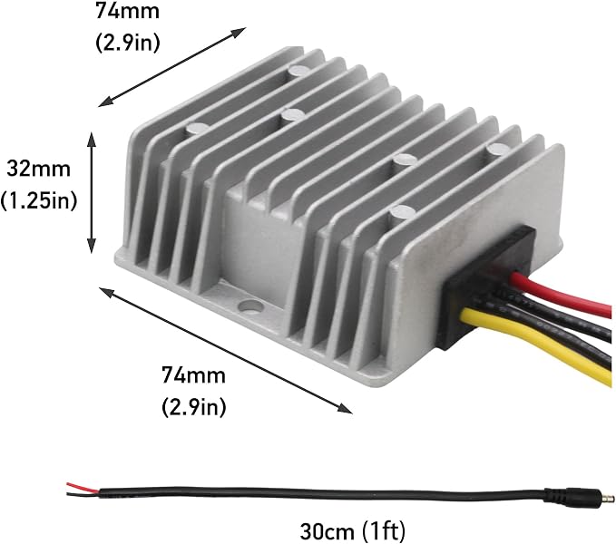 DC12V(9V-35V) Step Up to 57V 5A 285W Booster Converter, Power Supply for Starlink Standard 4/4X/V3 Gen 3 Router