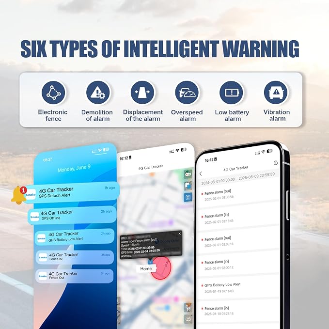 4G20 Mini GPS Tracker for Vehicles No Monthly Fee, Portable Real Time GPS Tracking Devices Hidden, Magnetic Location Tracker, Trip History, GeoFence, Speeding Alerts (SIM Card not Included)