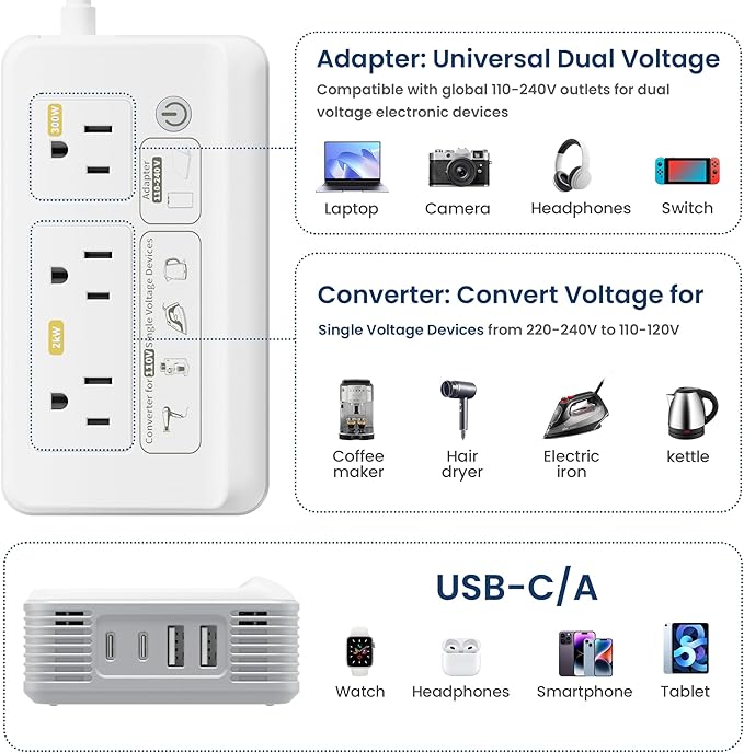 2000W Voltage Converter US to Europe