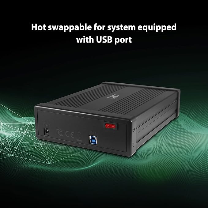 NexStar DX2 USB 3.0 External Enclosure, Design for 5.25" Blu-Ray/CD/DVD SATA Drive, 2nd Gen DX, Aluminum Alloy, fit Any Depth Optical Drive, TAA Compliant, USB Hot swappable (NST-540S3-BK)