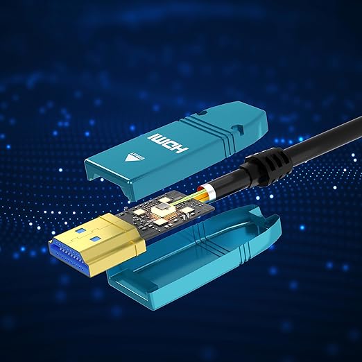 BlueAVS 30 Feet HDMI Fiber Optic Cable 4K 60Hz HDMI 2.0b High Speed 18Gbps Dynamic HDR10 HDCP2.2/2.3 eARC Black