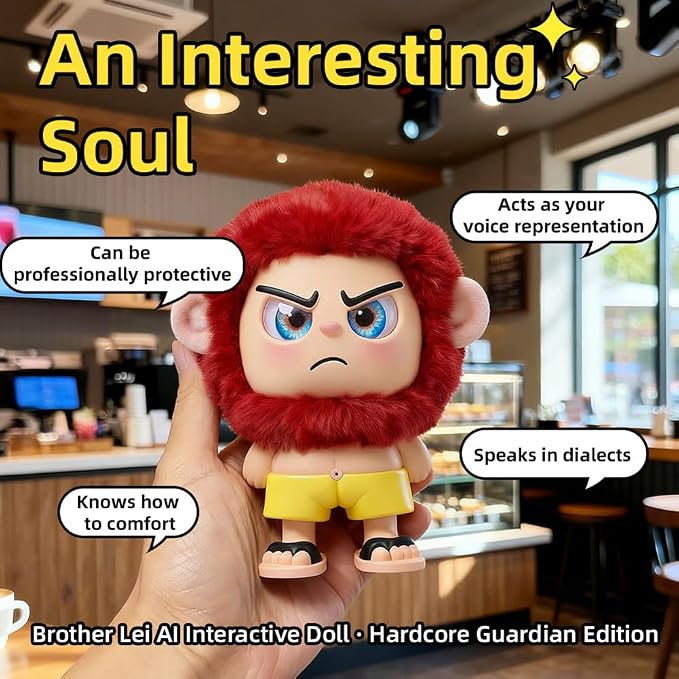 AI Interactive Doll, AI Robot Voice Representation Toy with Multilingual Support, Emotional Interaction for Adults