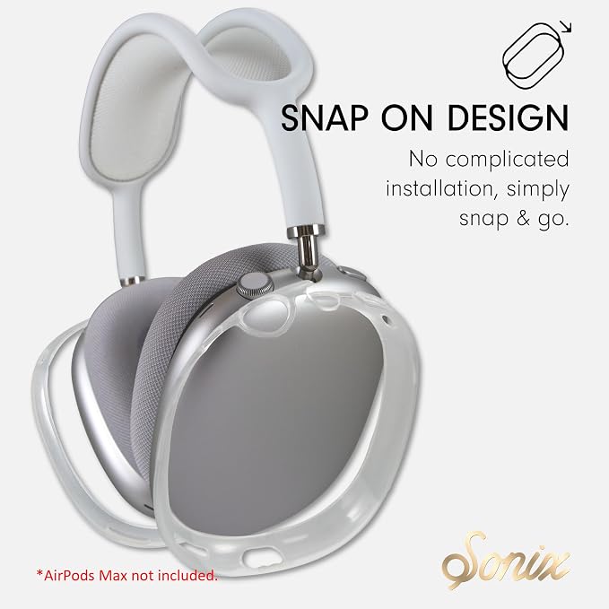 Sonix Protective Case for AirPods Max 2 & 1 | Headphones Cover | Clear