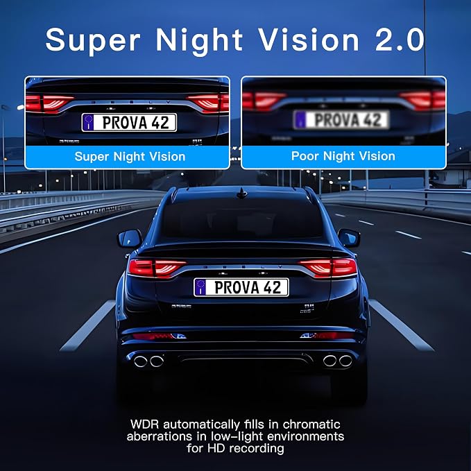 360 Degree View 4 Channel Dash Cam Front and Rear Inside Left Right, TOPGOOSE Dash Camera for Cars FHD 1080P,Free 64GB Card,Multi-Ch Dash Camera for Cars,Black Box Trafflc Recorder,G-Sensor
