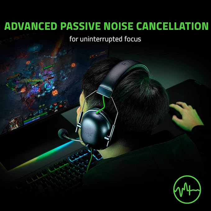 Razer BlackShark V2 X Gaming Headset: 7.1 Surround Sound - 50mm Drivers - Memory Foam Cushion - for PC, PS4, PS5, Switch - 3.5mm Audio Jack - Black (Pack of 8)
