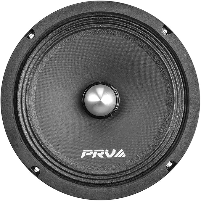 PRV AUDIO 8 Inch Midrange Speaker 8MR500-4 Bullet, 500 Watts Program Power, 4 Ohm, 1.5 in Voice Coil Bullet Speakers for Car Audio Door Louspeaker (Single)