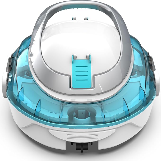 S2 Robotic Pool Cleaner for Above Ground Pools, Efficient Coverage for Small to Medium Pools, Dual-Layer Filtration, 90-Min Cleaning Support, Self-Parking, Easy Maintenance (Sky Blue)