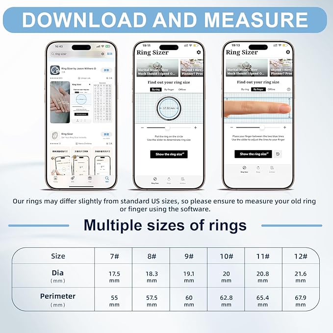 Smart Ring, Ceramics Fitness Tracker & Health Monitoring Ring with Heart Rate/SpO2/HRV/Sleep Tracking, Multi-Sport Activity Tracker, 5ATM Waterproof, iOS Android Compatible (White, 7)