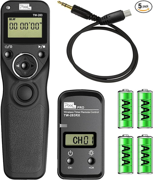 Camera Wireless Shutter Remote Release Control TW283 Compatible with Fujifilm GFX50S X-Pro2 X-H1 X-T2 X-T1 X-T10 X-T20 X-T100 X-E2S X-E2 X-M1 X-A3 X-A2 X-A1 X-A10 X100F X100T X70 X30 XQ2 XQ1