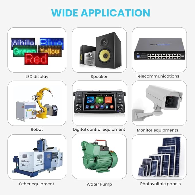24V to 12V 40A 480W Waterproof DC-DC Buck Converter with Fuse | Step Down Voltage Power Transformer for Automotive, LED Lights, Construction Sites, Tools