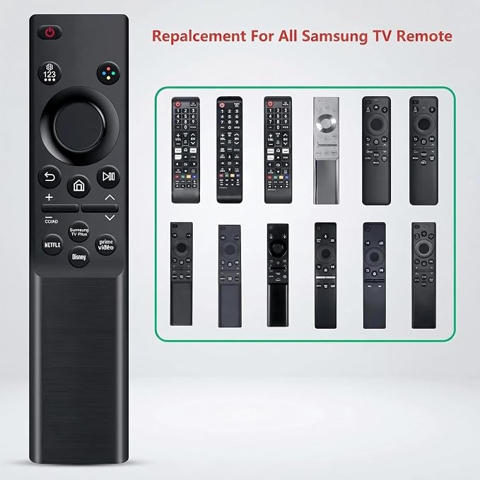 (Pack of 2) for Samsung Smart TV Remote, for Samsung Remote Control for smart TV, Compatible with 2015-2025 All Samsung Crystal UHD, CU7000, DU7200, QLED, Neo QLED, OLED, Frame Curved 4K 8K TVs
