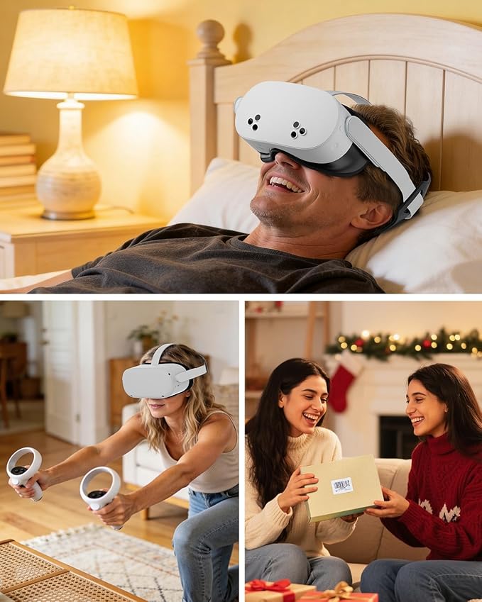Head Strap for Oculus Quest 2,VR Headset Strap，Head Strap for Meta Quest 2 with TPU Pad, Lightweight Washable VR Accessories with Wide TPU Pad