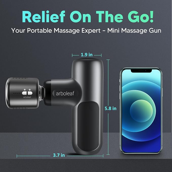 arboleaf Heat and Cool Massage Gun with Heated Scalp Massager Bundle
