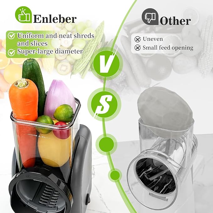 Electric Cheese Grater Rotary Slicer Vegetable Chopper