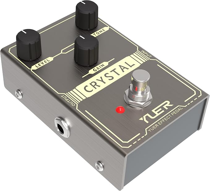 CRYSTAL,Guitar Pedal,Electric Guitar Effects Pedal for Guitars and Bass Effect Pedals Mini Single Type DC 9V True Bypass