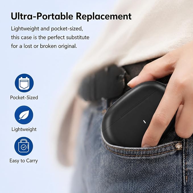 Charging Case for Beats Studio Buds/Buds+ with Bluetooth Pairing Button，Replacement Case for Beats Studio + with USB-C Port, Earbuds Charger Dock (No Earbuds Included)