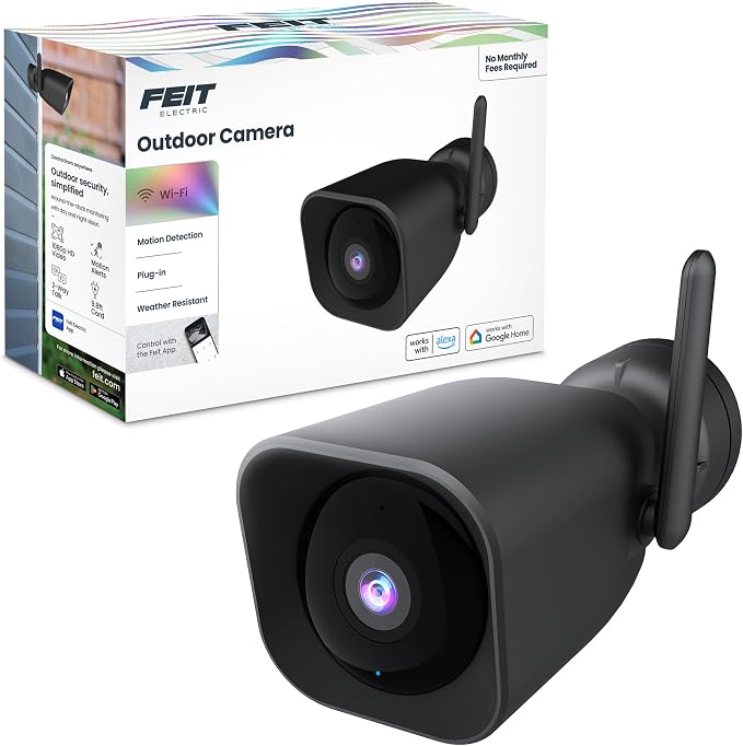 Feit Electric CAM/WM/WiFi 1080p HD Outdoor WiFi Smart Home Security Camera with Night Vision