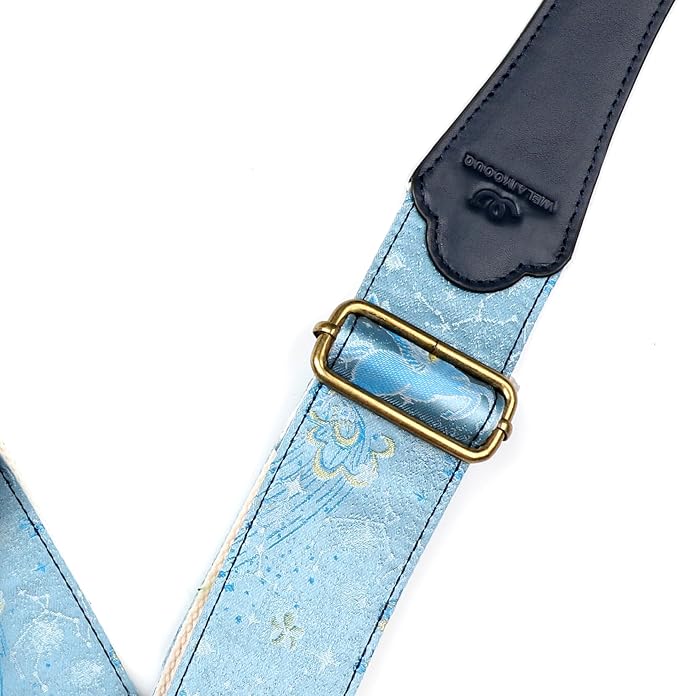 Guitar Strap, embroidery Jacquard Adjustable Guitar Straps for Acoustic/Bass/Electric Guitar, Includes Guitar Pick, Strap Button and Strap Lock, Constellation Gift (Sagittarius)