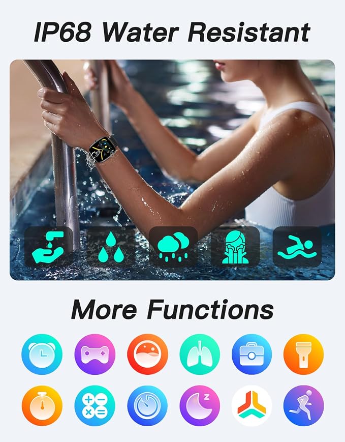 Fitness Trackers, No Bluetooth No APP/Phone Needed, 1.8" Fitness Watch for Men Women with Pedometer Heart Rate/Blood Oxygen/Sleep Monitor 100 Sports, Steps Counter Walking Running Waterproof