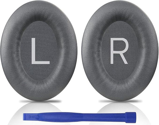 SOULWIT Earpads Replacement for Bose QuietComfort 45 (QC45)/QuietComfort SE (QC SE)/Quiet Comfort Wireless Over-Ear Headphones, Ear Pads Cushions with Softer Protein Leather - Titanium