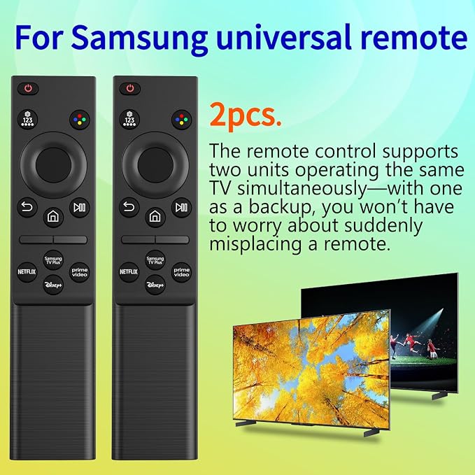 2PCS Replacement Remote Control for Samsung TV, BN59 Remote Control for Samsung Smart QLED NEO LED 8K TVs, Compatible with BN59-01388A BN59-01388H BN59-01457A