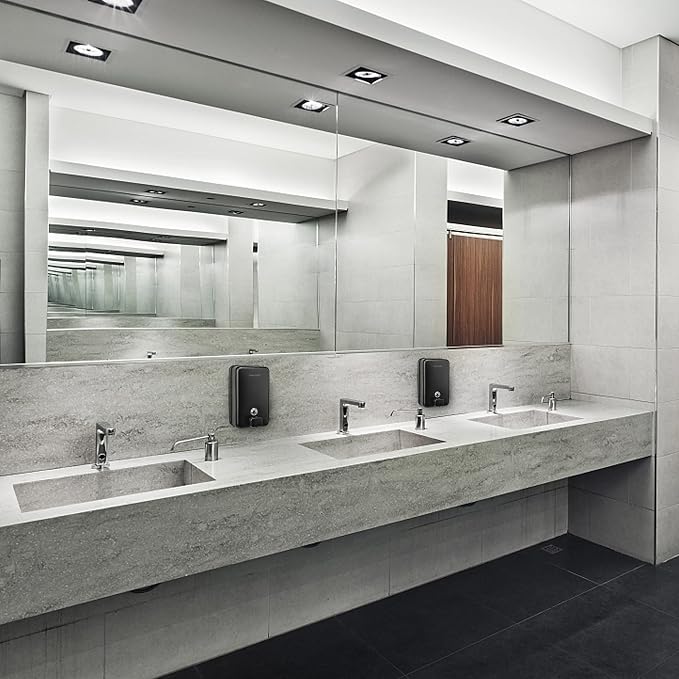 Commercial Black Soap Dispenser and Paper Towel Dispenser Bundle