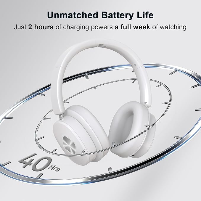 Wireless Headphones for TV, TV Headphones Wireless for Seniors with Transmitter Charging Base, 3 Audio Modes & Low Latency & Blutooth 5.4, Bluetooth Headphones for TV Watching, Gifts for Elderly