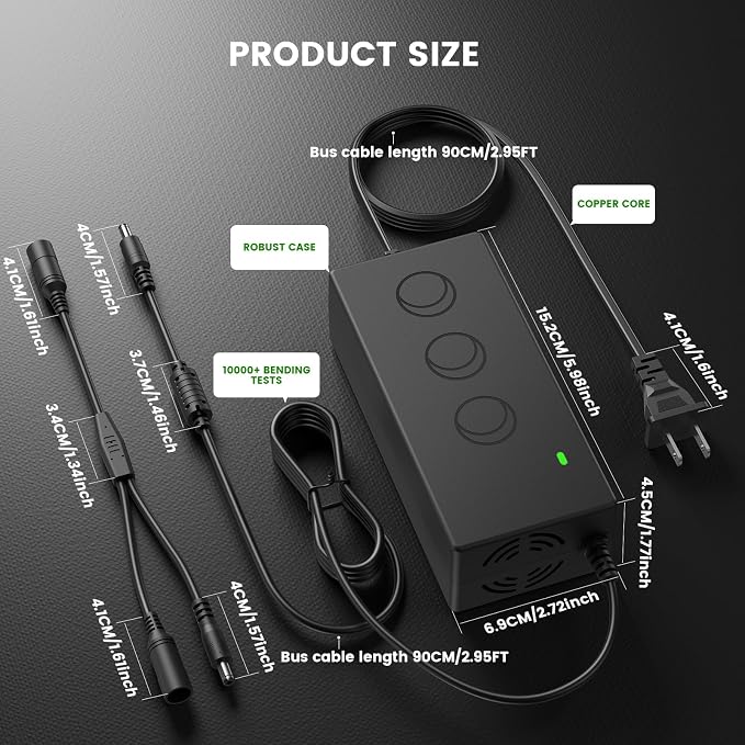 for Sound BOKS Gen1/Gen2/Gen3 Speaker Charger Cable Compatible with SOUNDBOKS 3 2 1 Party Box Outdoor Bluetooth Boombox Speakers Replacement Batteryboks 1/2/3 Charging Power Adapter Supply Cord 14.6V