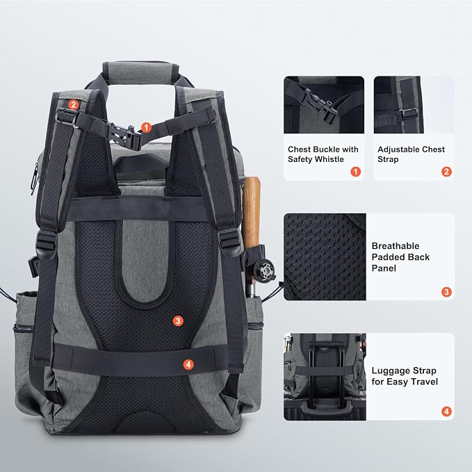 Backpack Coolers Insulated Leak Proof 38cans Soft Insulated Cooler Backpack for Women Men 12 Hours Cooling for Camping Hiking Beach Picnic