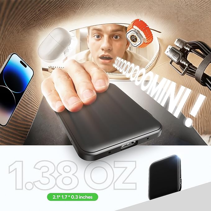 136GB (18800 Hour) Double-Sided Magnetic Voice Activated Recorder, Audio Recorder AI Smart Noise Reduction, MP3 & USB-C Digital Voice Recorder, 100H Continuous Recording Device for Meetings/Interviews