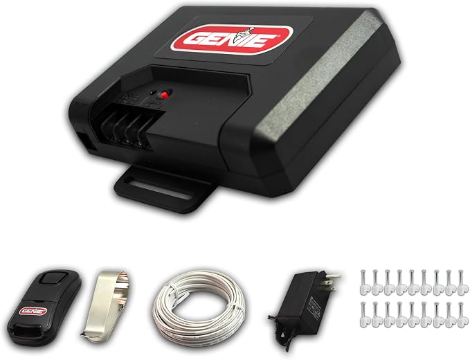 Genie GIR1DR-R Universal Garage Door Opener Conversion Kit – Fixes Frequency Interference and Upgrades Most Brands to Intellicode Security, Black
