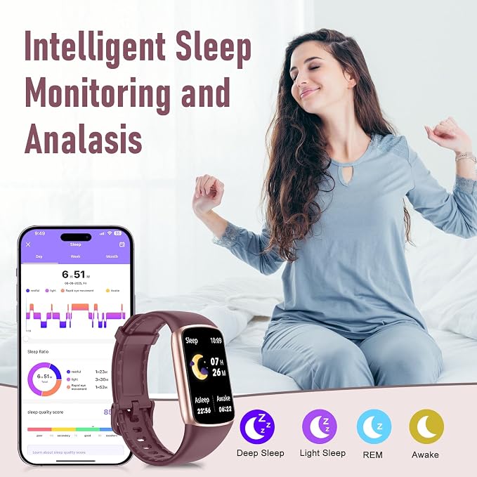Zeacool Fitness Tracker with 24/7 Heart Rate, Blood Oxygen Sleep Monitor, 123 Sports Modes Calories Smart Watch,IP68 Waterproof Step Counter Activity Trackers Health Pedometer for Women Men