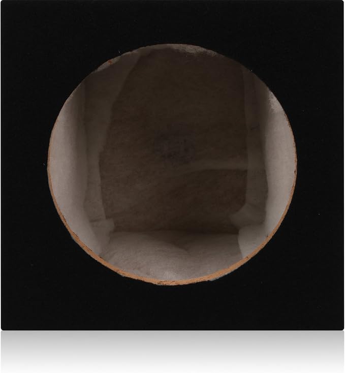 BELVA MDFS10 Single 10" Sealed 3/4" MDF Black Carpeted Subwoofer Box/Enclosure (0.77 Cubic ft)