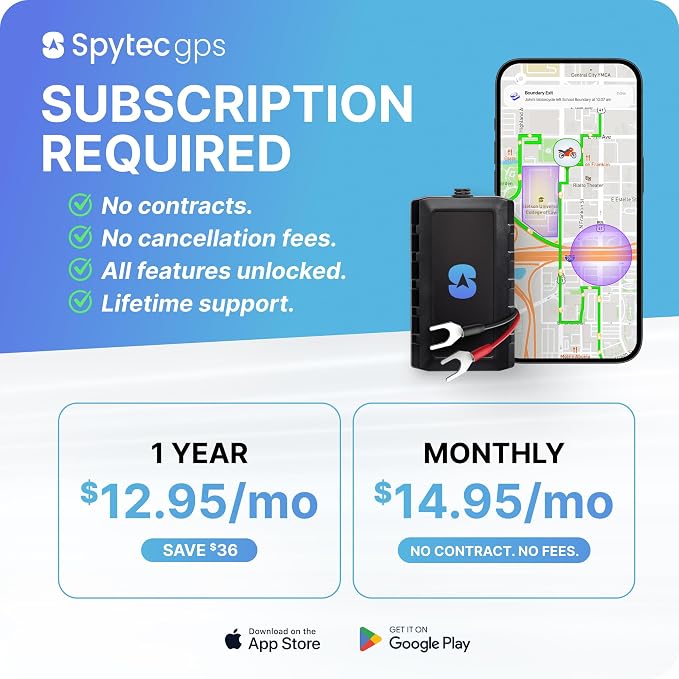 Spy Tec Pulse Wired GPS Tracker for Vehicles, Cars, Trailer, RV, Van, Boat & Trucks | Waterproof Real-Time GPS Tracker | Speeding & Geofencing Alerts | E-Z Car Battery Install | Subscription Needed