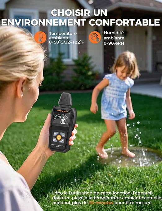 EMF Meter Radiation Detector, ET01Pro EMF Detector, 5-in-1 Electromagnetic Field & Radio Frequency Detector for Home Use & Office EMF Inspections, Ghost Hunting Equipment