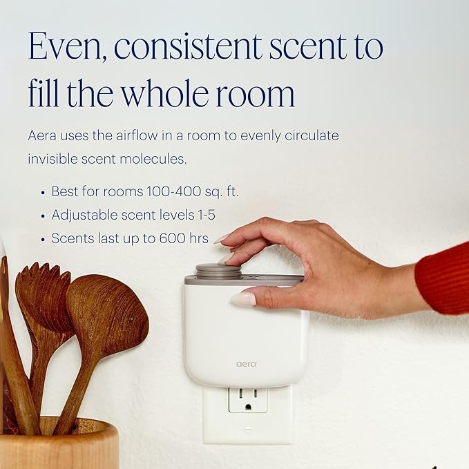 AERA Mini Waterless Plug-in Essential Oil Diffuser for Rooms 100–400 sq ft, – Smart Scent Machine with App & Alexa Control, Hypoallergenic Home Fragrance (Capsules Sold Separately) – Forrest Green