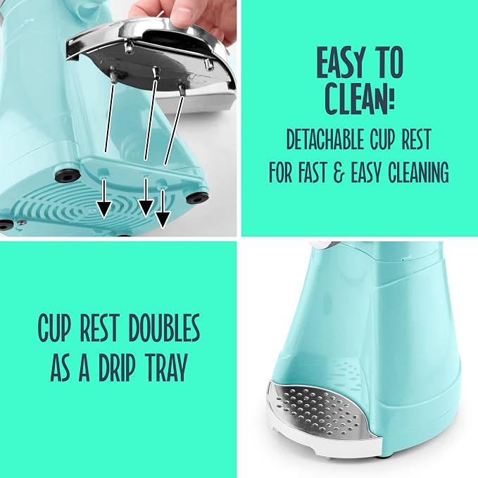 Nostalgia Margarita Machine - Blender for Smoothies, Margaritas, Daiquiris, and Slushies - Aqua - 64-Ounce
